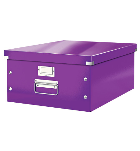 BOITE DE RANGEMENT CLICK'N STORE 350X188X450mm VIOLETTE