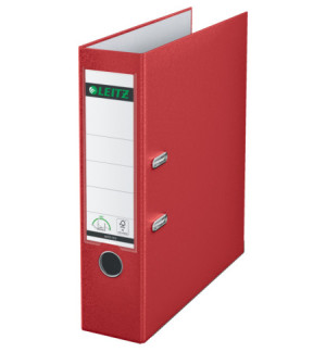 CLASSEUR A LEVIER LEITZ ROUGE - DOS 80mm