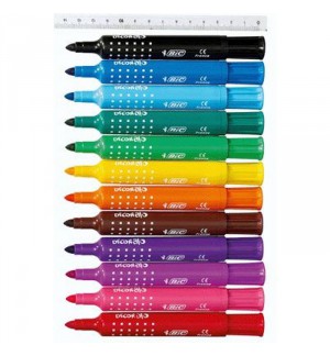 FEUTRES BIC DECORALO ASSORTIS - POT DE 12