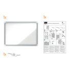 VITRINE INTERIEURE BLANCHE 6 FEUILLES