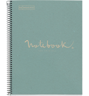 CAHIER NOTEBOOK MIQUELRIUS SPIRALE 160P 5X5 80G BLEU