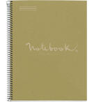 CAHIER NOTEBOOK MIQUELRIUS RECYCLE A4 SPIRALES 160P VERT