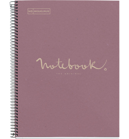 CAHIER NOTEBOOK MIQUELRIUS RECYCLE A4 SPIRALES 160P LAVANDE