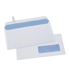 500 enveloppes autoadhésives blanches DL 110 x 200 mm avec fenetre 35x100 GPC 503