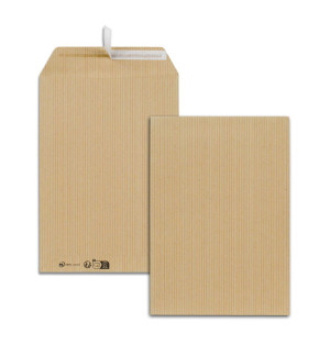 500 POCHETTES KRAFT 176X250mm 90G AUTOADHESIVES