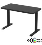 TABLE REGL.EN HT 710A-ELEC 2 MOTEURS-VERRE NOIR STRUC.NR 1145X588