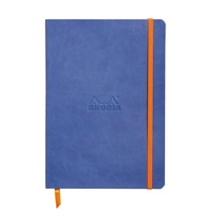 CARNET RHODIARAMA SOUPLE 148x210mm SAPHIR 160 PAGES LIGNEES