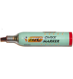 MARQUEUR PERMANENT BIC ONYX 1481 VERT - POINTE BISEAU