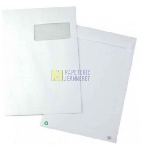 EDE24300-250-pochettes-229x324mm-papier-recycle-blanc-fenetre-90g