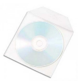 SACHET 10 ETUIS ADHESIFS AVEC RABATS POUR CD/DVD