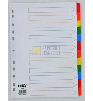 INTERCALAIRES MYLAR A4 12 TOUCHES