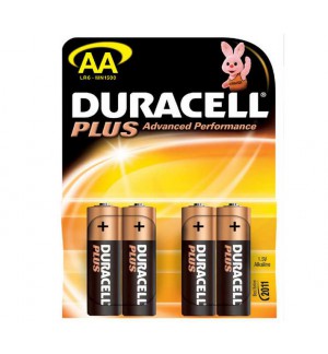 PILES DURACELL POWER PLUS LR6  AA- BLISTER DE 4