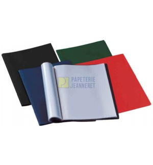 PROTEGE-DOCUMENT 80 VUES EN PVC 6/100° - ROUGE