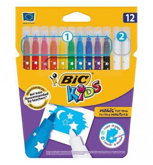 FEUTRES MAGIQUES EFFACABLES BIC - POCHETTE DE 12