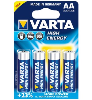 BLISTER 4 PILES VARTA HIGH ENERGY LR6-AA