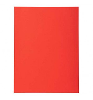 CHEMISES 240X320mm 210G ROUGE TURC - PAQUET DE 10