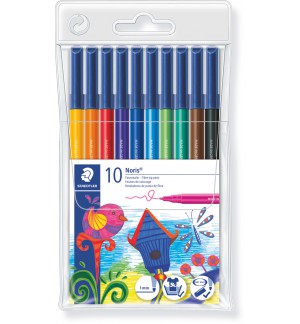 FEUTRE FIN STAEDTLER NORIS CLUB - POCHETTE DE 10