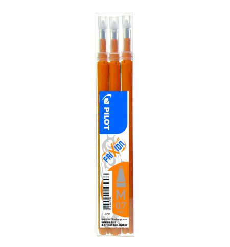 3 RECHARGES PILOT FRIXION ORANGE