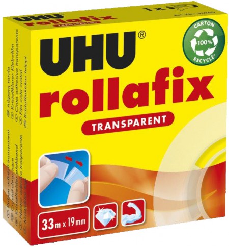 ROLLAFIX TRANSPARENT 33 X 19 mm UHU