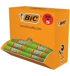 STICKS DE COLLE 8G BIC SCHOOLPACK DE 30  (25 + 5 GRATUITS)