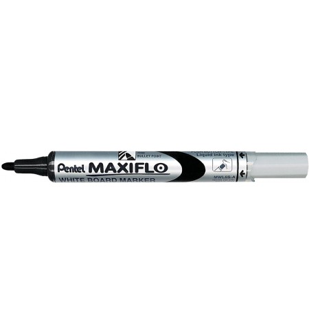 MARQUEUR EFFACABLE A SEC PENTEL MAXIFLO NOIR MOYEN MODELE