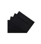 ENVELOPPES 114X162mm NOIRES AUTO ADHESIVES - PAQUET DE 50