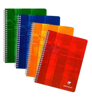 CAHIER CLAIREFONTAINE SPIRALE 17X22cm 100P 5X5 90G