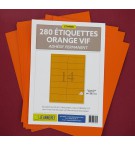 ETIQUETTES LASER ORANGE 99X38.1/SACHET 280