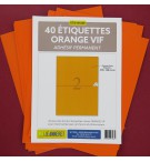 ETIQUETTES LASER ORANGE 210X148/SACHET 40